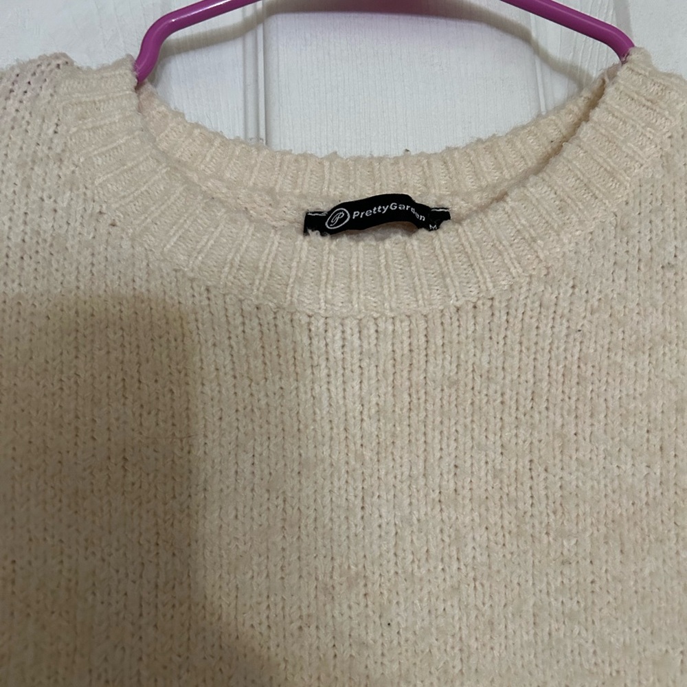 Cream Sweater Dress - Picture 9 of 10